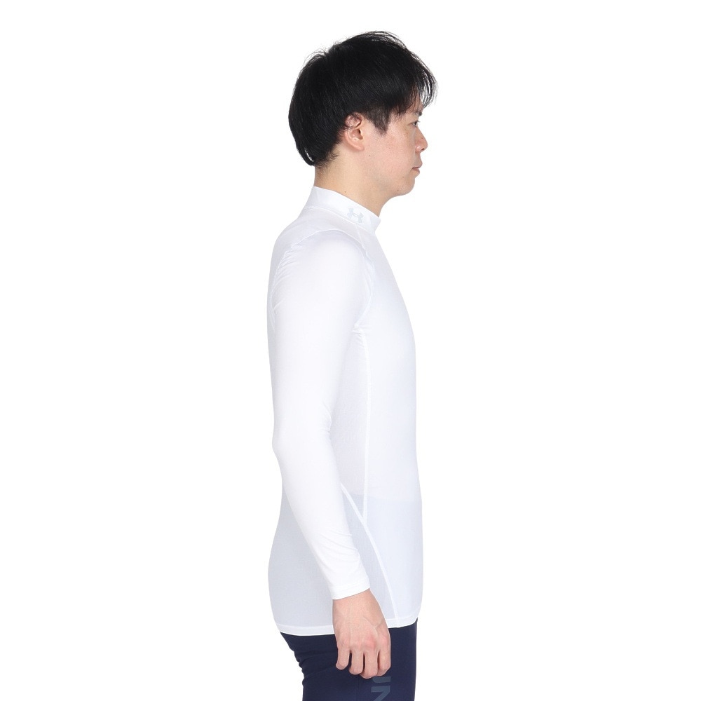 アンダーアーマー（UNDER ARMOUR）（メンズ）ゴルフウェア インナー 吸汗 速乾 ヒートギア フィッティド 長袖モックネックシャツ 1371672 100