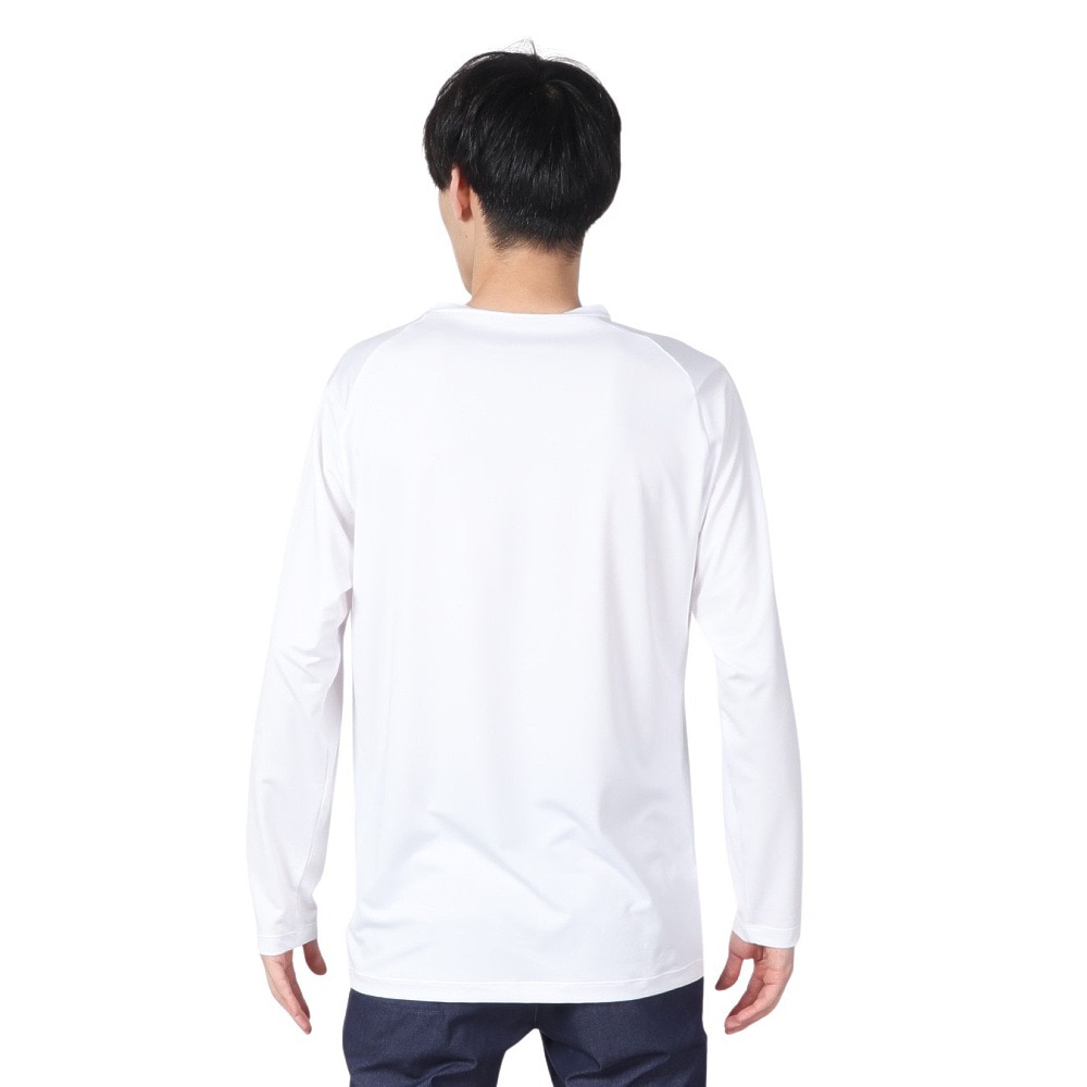 クランク（CLUNK）（メンズ）ゴルフウェア インナー 吸水速乾 接触冷感 Vネック 長袖アンダーシャツ CL5MTU02 WHT