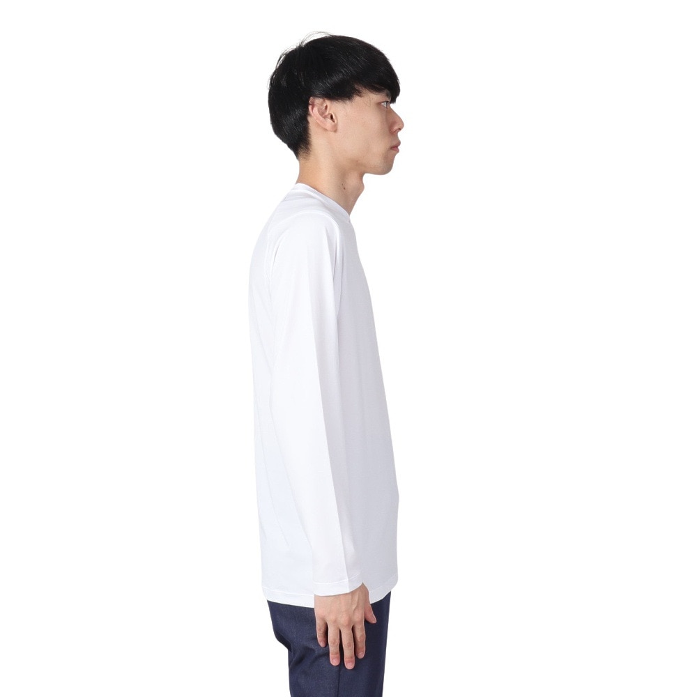 クランク（CLUNK）（メンズ）ゴルフウェア インナー 吸水速乾 接触冷感 Vネック 長袖アンダーシャツ CL5MTU02 WHT