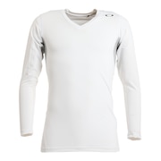 オークリー（OAKLEY）（メンズ）ゴルフウェア インナー 吸汗 速乾 ストレッチ BASE LAYER 長袖 Vネック インナーシャツ FOA405086-100