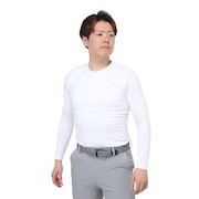 (メンズ)ゴルフ インナー ストレッチ 防寒 コールドギア フィッティド 長袖 クルーシャツ 1381819 100