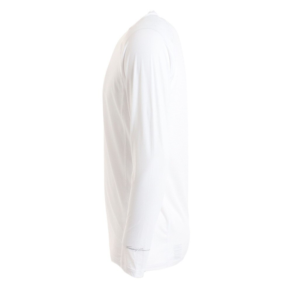 トミーアーマー（Tommy Armour）（メンズ）ゴルフウェア 吸汗 速乾 接触冷感 長袖VネックTシャツ TAGC23S040010 WHT 冷感