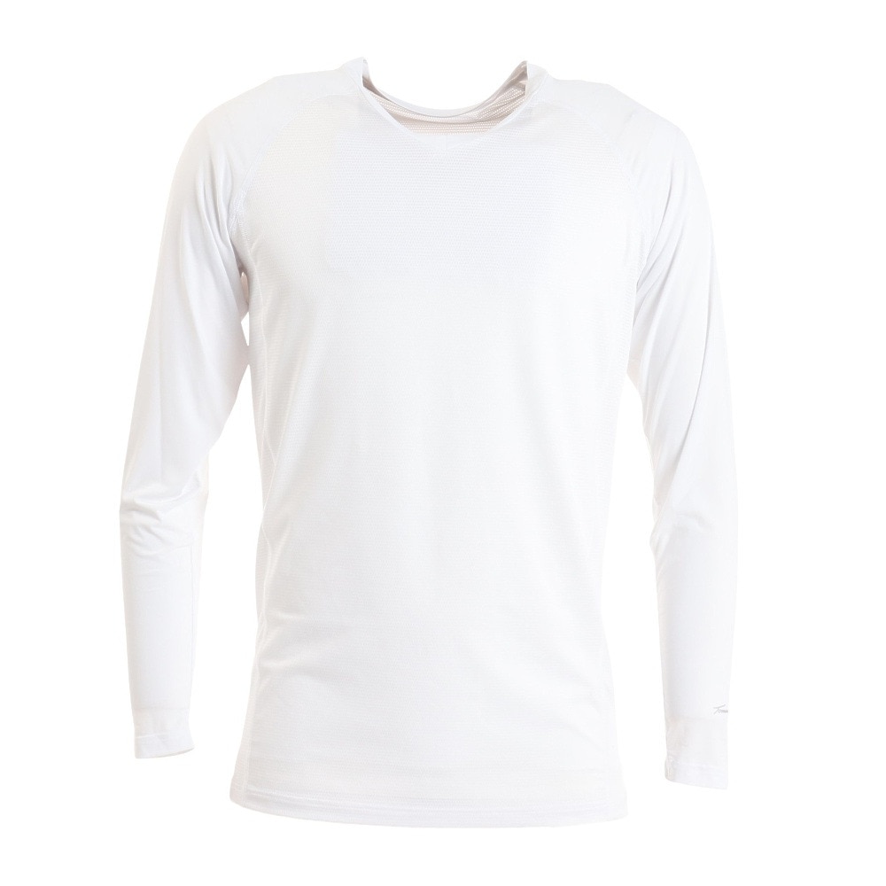 トミーアーマー（Tommy Armour）（メンズ）ゴルフウェア 吸汗 速乾 接触冷感 長袖VネックTシャツ TAGC23S040010 WHT 冷感