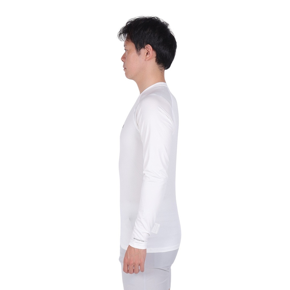 ハーレー（HURLEY）（メンズ）ゴルフウェア 吸汗速乾 ファントム インナーウェア コンプレッション 長袖シャツ MIW2310089-WHT