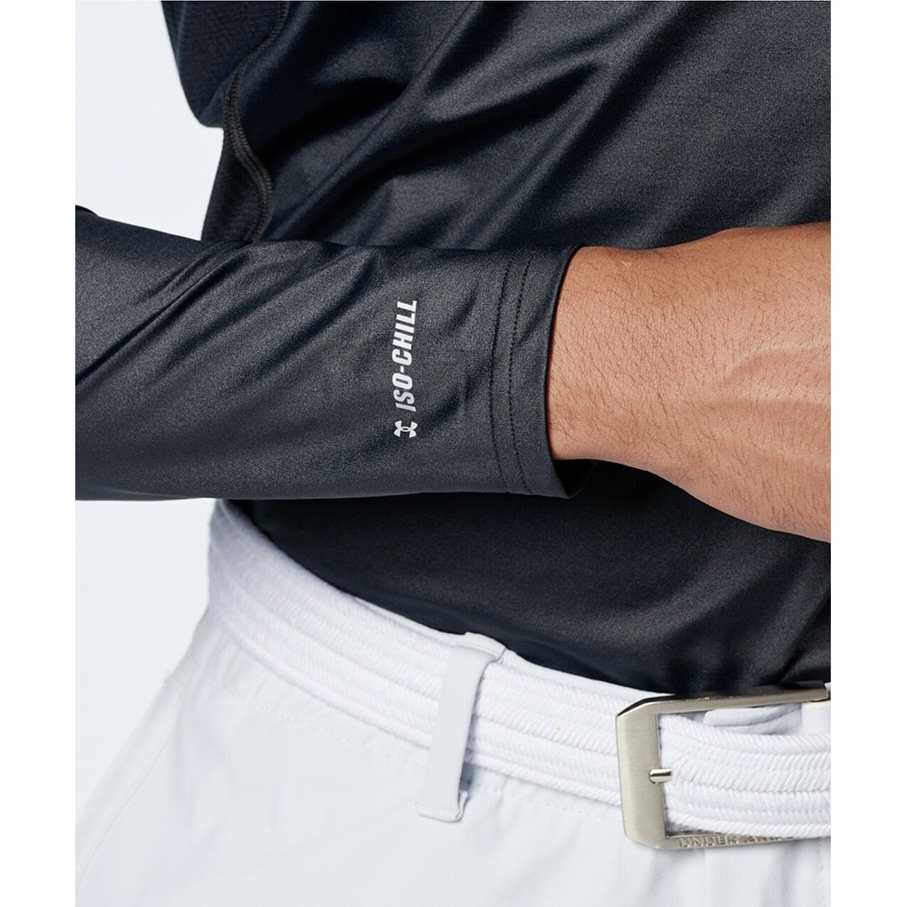 アンダーアーマー（UNDER ARMOUR）（メンズ）ゴルフウェア アンダーウェア 冷感 アイソチル フィッティドロングスリーブシャツ 1384823 001
