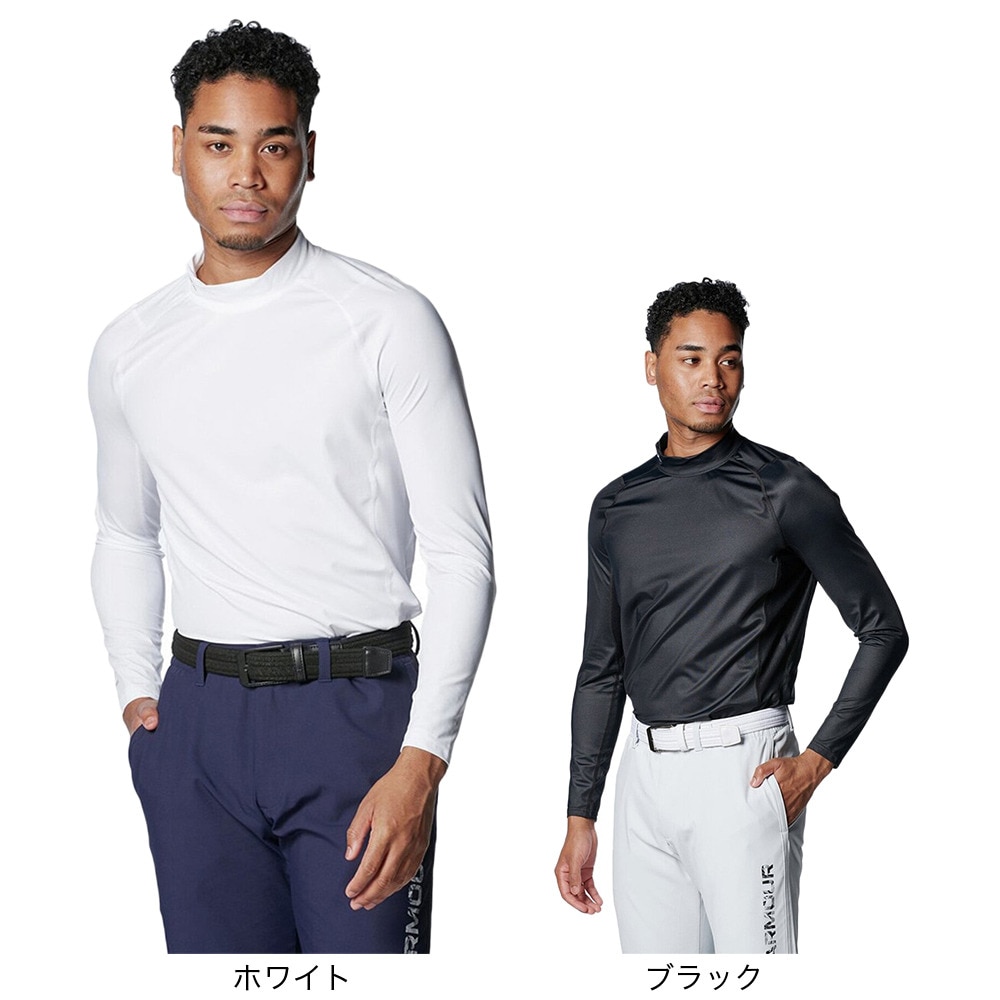 アンダーアーマー（UNDER ARMOUR）（メンズ）ゴルフウェア アンダーウェア 冷感 アイソチル フィッティドロングスリーブシャツ 1384823 100
