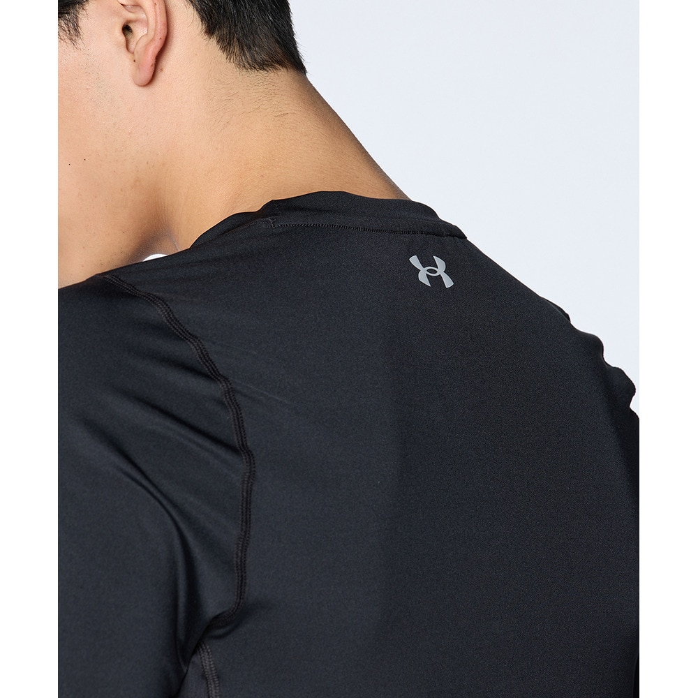 アンダーアーマー（UNDER ARMOUR）（メンズ）ゴルフウェア 吸汗速乾 HG フィッティド ノベルティ ロングスリーブ クルーネック シャツ 1384825 001