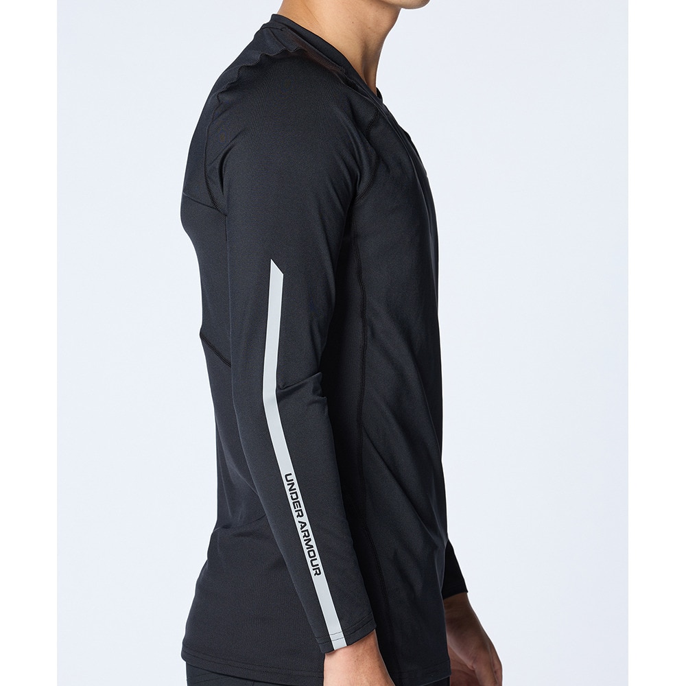アンダーアーマー（UNDER ARMOUR）（メンズ）ゴルフウェア 吸汗速乾 HG フィッティド ノベルティ ロングスリーブ クルーネック シャツ 1384825 001