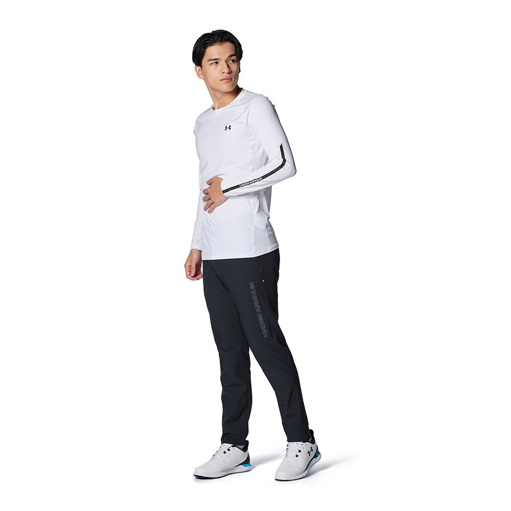 アンダーアーマー（UNDER ARMOUR）（メンズ）ゴルフウェア インナー 吸汗速乾 HG フィッティド ノベルティ ロングスリーブ クルーネック シャツ 1384825 100★★★