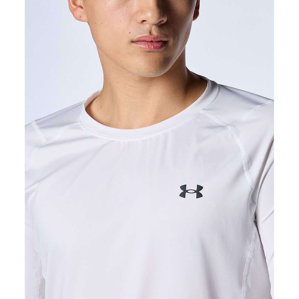 アンダーアーマー（UNDER ARMOUR）（メンズ）ゴルフウェア インナー 吸汗速乾 HG フィッティド ノベルティ ロングスリーブ クルーネック シャツ 1384825 100★★★