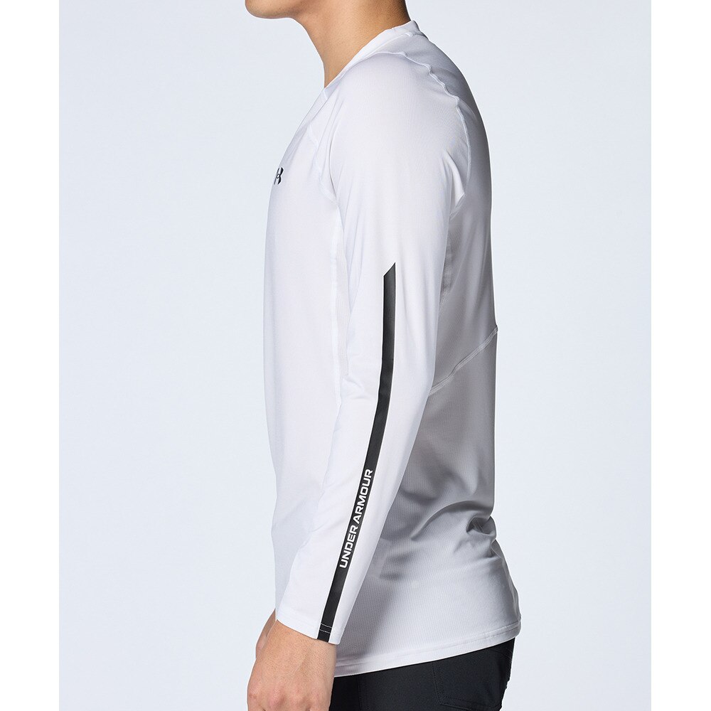 アンダーアーマー（UNDER ARMOUR）（メンズ）ゴルフウェア インナー 吸汗速乾 HG フィッティド ノベルティ ロングスリーブ クルーネック シャツ 1384825 100★★★