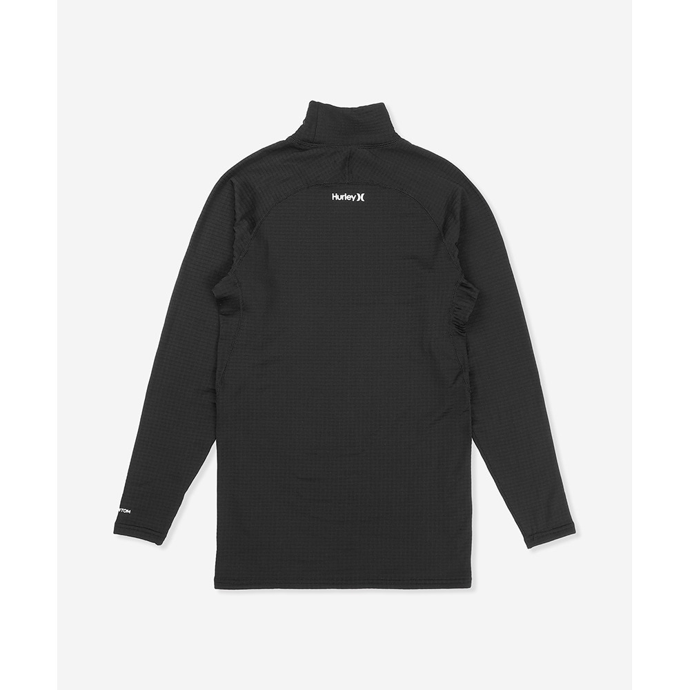 ハーレー（HURLEY）（メンズ）ゴルフウェア 防寒 保温 ファントム ワッフル インナー モックネック 長袖 MIW2312037-BLK