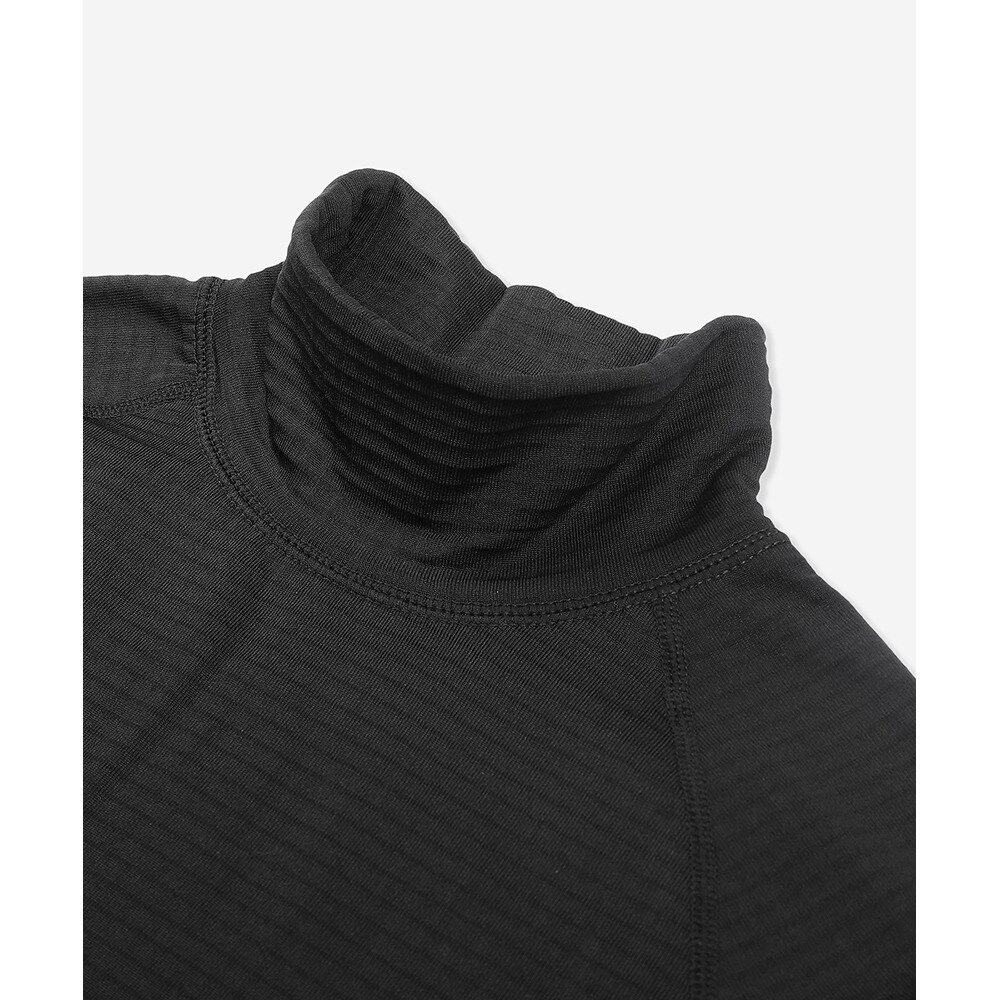 ハーレー（HURLEY）（メンズ）ゴルフウェア 防寒 保温 ファントム ワッフル インナー モックネック 長袖 MIW2312037-BLK