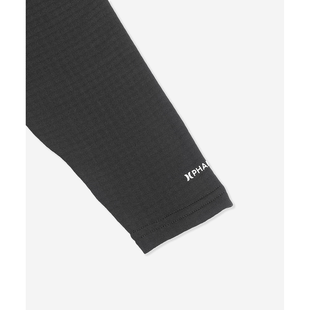 ハーレー（HURLEY）（メンズ）ゴルフウェア 防寒 保温 ファントム ワッフル インナー モックネック 長袖 MIW2312037-BLK