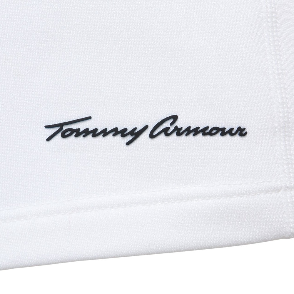 トミーアーマー（Tommy Armour）（メンズ）ゴルフウェア 防寒 保温 発熱ストレッチアンダーシャツ セミフィット ハイネック長袖 TAGC23F040017 WHT