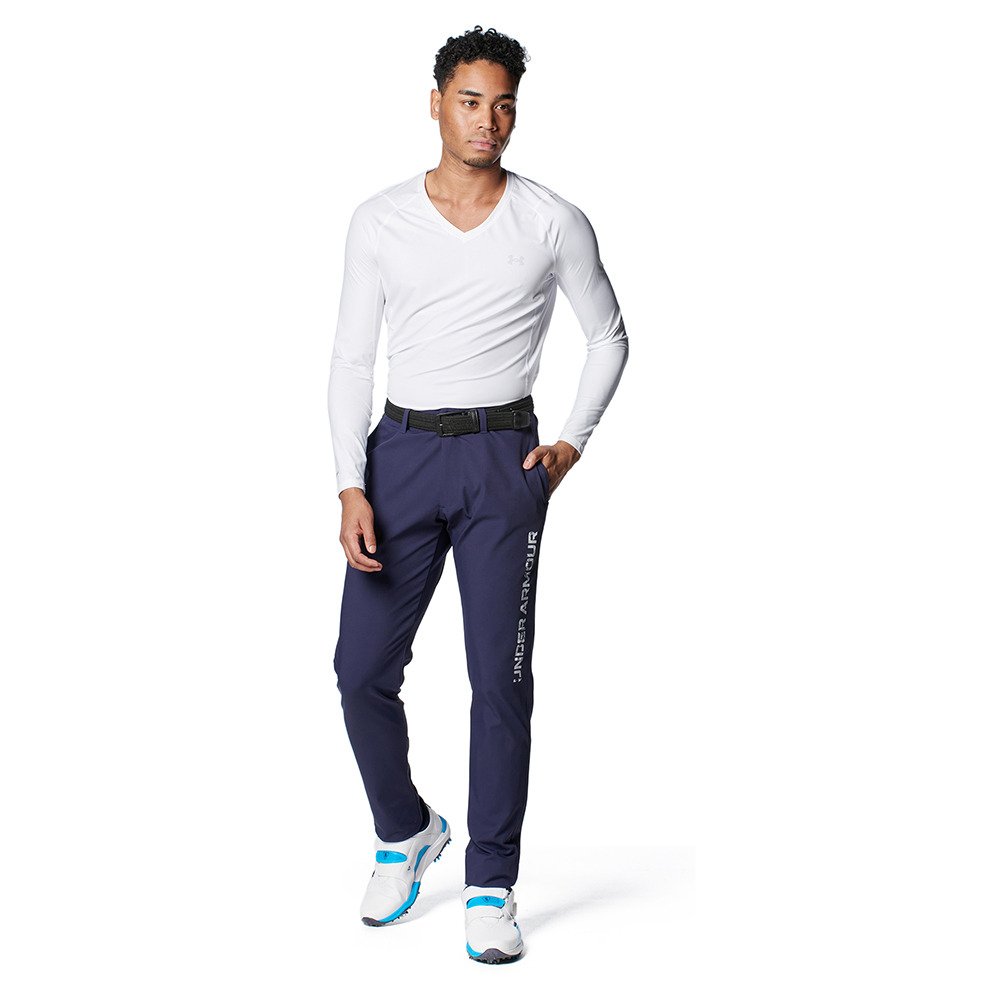 アンダーアーマー（UNDER ARMOUR）（メンズ）ゴルフウェア アイソチル フィッティド ロングスリーブ Vネックシャツ 1384824 100