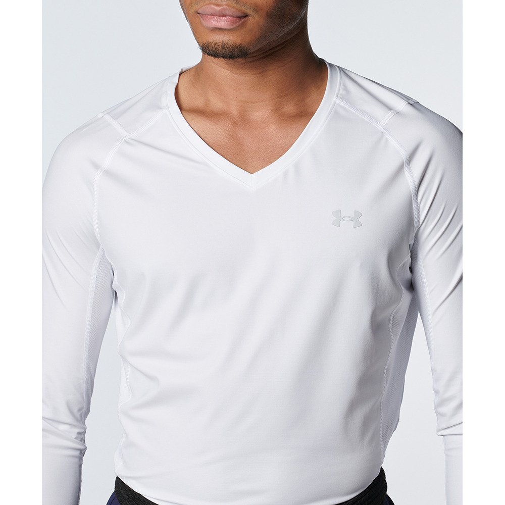 アンダーアーマー（UNDER ARMOUR）（メンズ）ゴルフウェア アイソチル フィッティド ロングスリーブ Vネックシャツ 1384824 100