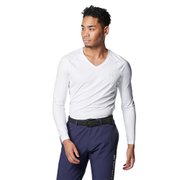 (メンズ)ゴルフウェア アイソチル フィッティド ロングスリーブ Vネックシャツ 1384824 100