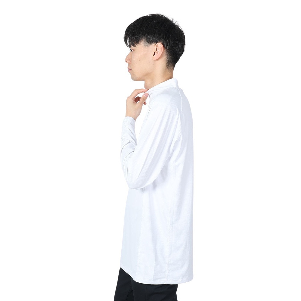 トミーアーマー（Tommy Armour）（メンズ）ゴルフウェア 吸汗速乾 ベーシック 長袖モックネック インナー TAGC24B040113 WHT