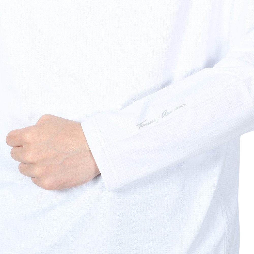 トミーアーマー（Tommy Armour）（メンズ）ゴルフウェア 吸汗速乾 ベーシック 長袖モックネック インナー TAGC24B040113 WHT