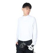 (メンズ)ゴルフウェア 吸汗速乾 ベーシック 長袖モックネック インナー TAGC24B040113 WHT