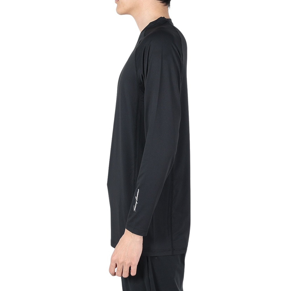 トミーアーマー（Tommy Armour）（メンズ）ゴルフウェア インナー 吸汗速乾 ベーシック 長袖Vネック シャツ TAGC24B040114 BLK