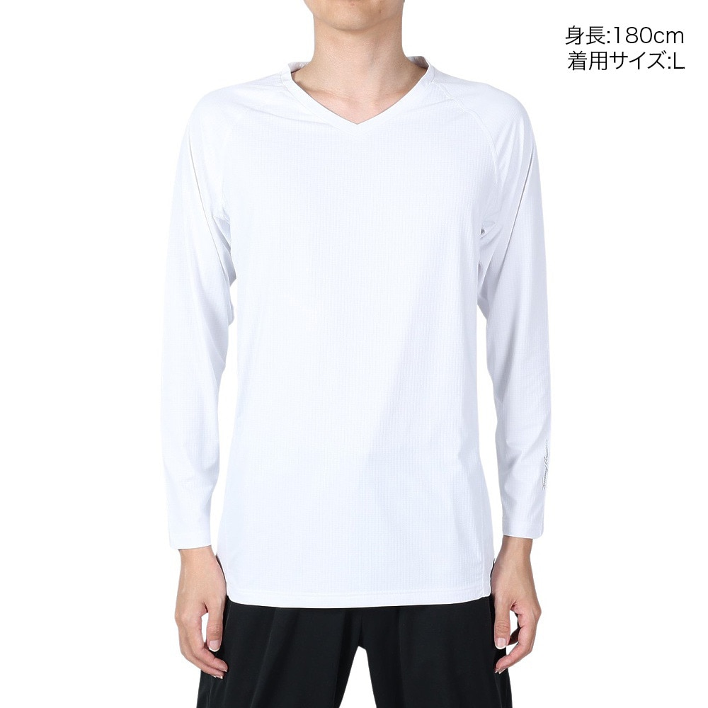 トミーアーマー（Tommy Armour）（メンズ）ゴルフウェア 吸汗速乾 ベーシック 長袖Vネック インナー TAGC24B040114 WHT