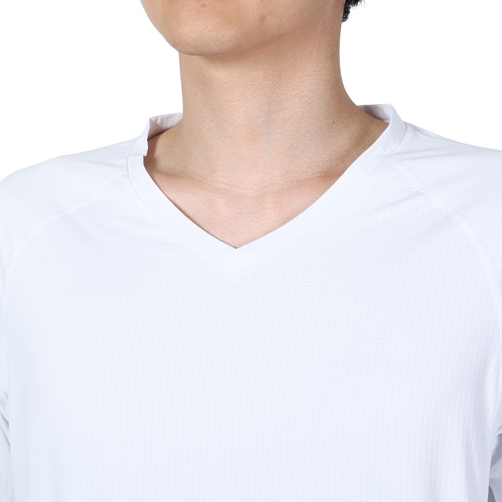 トミーアーマー（Tommy Armour）（メンズ）ゴルフウェア 吸汗速乾 ベーシック 長袖Vネック インナー TAGC24B040114 WHT