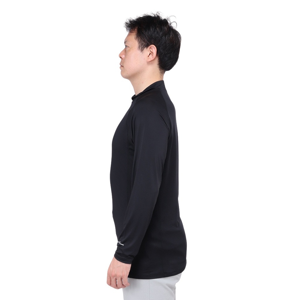 トミーアーマー（Tommy Armour）（メンズ）ゴルフウェア インナー 吸汗速乾 接触冷感 長袖シャツ TAGC24S040050 BLK