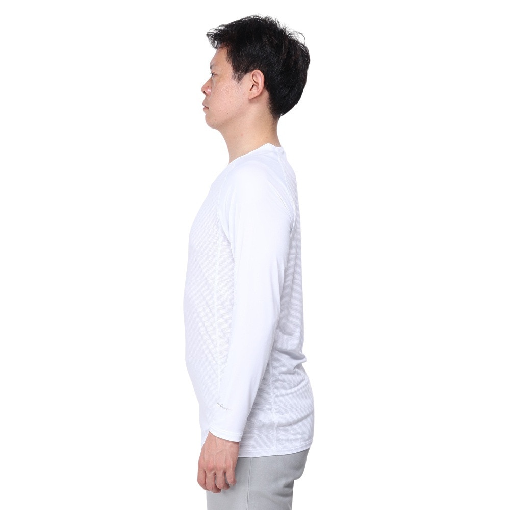 トミーアーマー（Tommy Armour）（メンズ）ゴルフウェア 吸汗速乾 接触冷感 長袖VネックTシャツ TAGC24S040051 WHT
