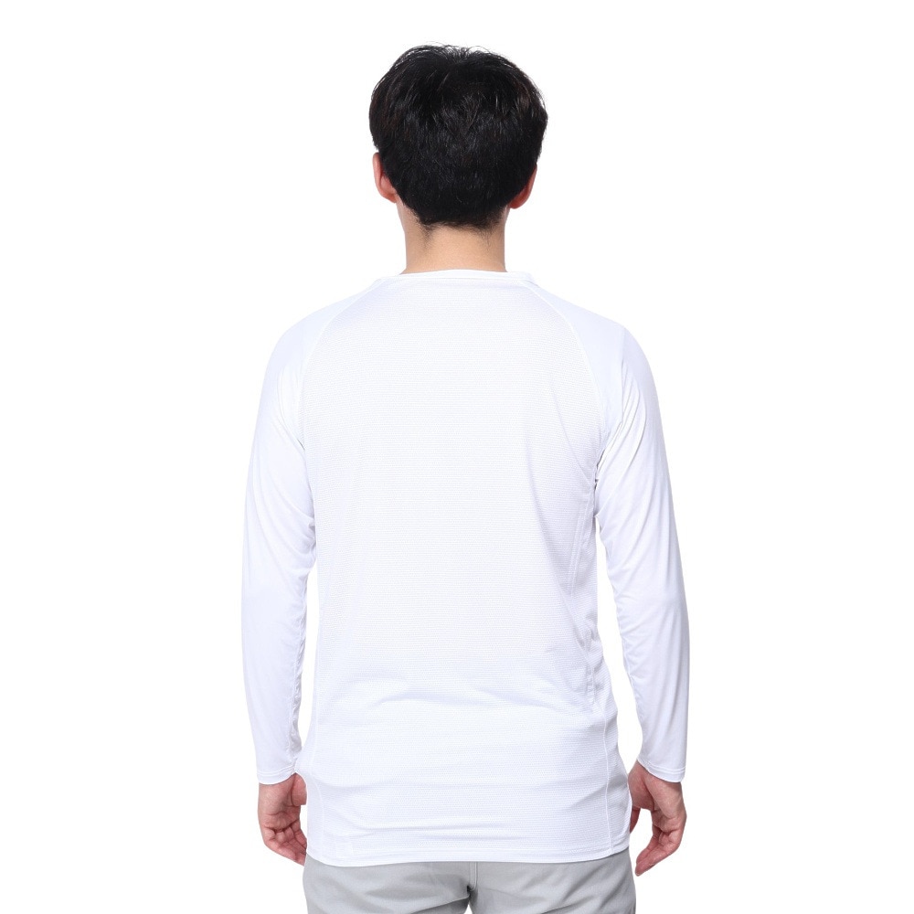 トミーアーマー（Tommy Armour）（メンズ）ゴルフウェア 吸汗速乾 接触冷感 長袖VネックTシャツ TAGC24S040051 WHT