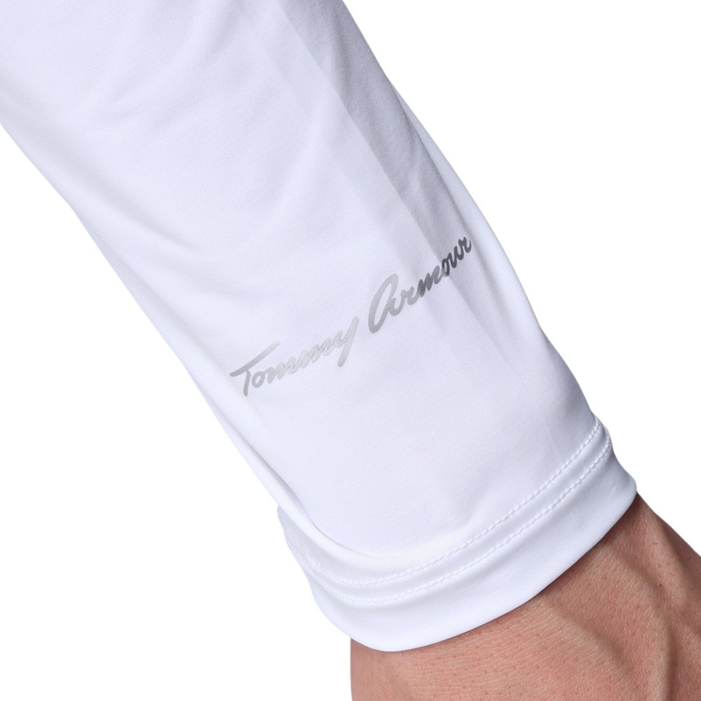 トミーアーマー（Tommy Armour）（メンズ）ゴルフウェア 吸汗速乾 接触冷感 長袖VネックTシャツ TAGC24S040051 WHT