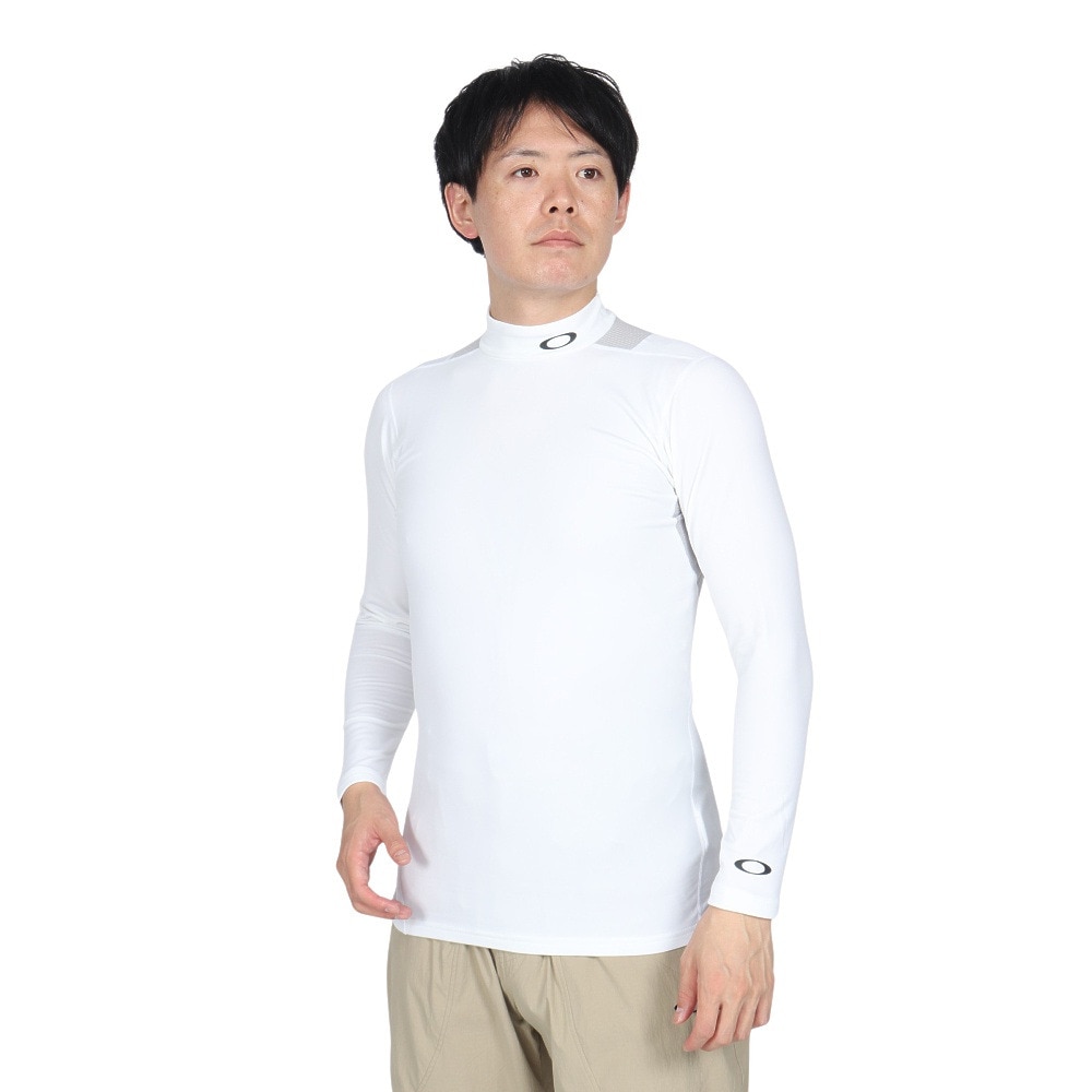 オークリー（OAKLEY）（メンズ）ゴルフウェア ベースレイヤー長袖モックネックシャツ FOA407068-100