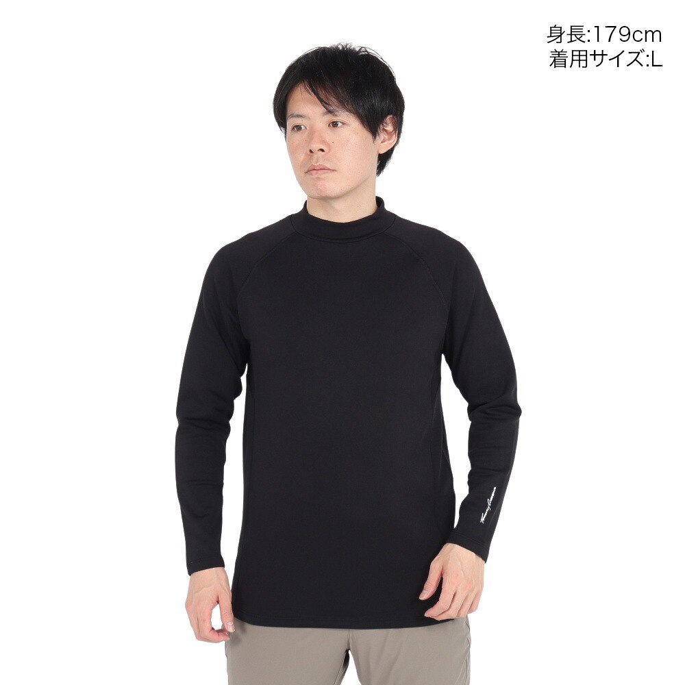 トミーアーマー（Tommy Armour）（メンズ）ゴルフウェア 吸汗速乾 保温 DRY WARM HN インナー 長袖シャツ アンダーウエア TAGC24F040050 BLK
