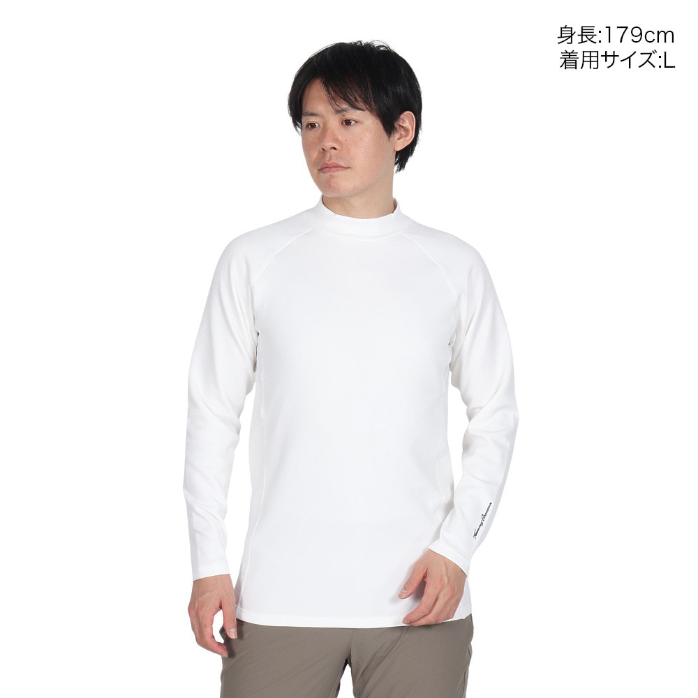 トミーアーマー（Tommy Armour）（メンズ）ゴルフウェア 吸汗速乾 保温 DRY WARM HN インナー 長袖シャツ アンダーウエア TAGC24F040050 WHT