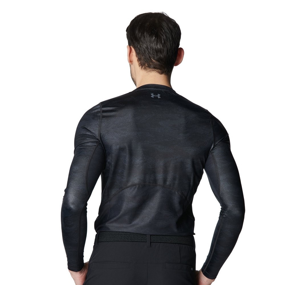 アンダーアーマー（UNDER ARMOUR）（メンズ）ゴルフウェア アイソチル フィッティド カモ ロングスリーブ クルーネックシャツ 6001244 001