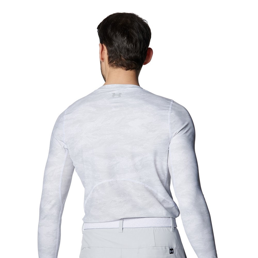 アンダーアーマー（UNDER ARMOUR）（メンズ）ゴルフウェア アイソチル フィッティド カモ ロングスリーブ クルーネックシャツ 6001244 100
