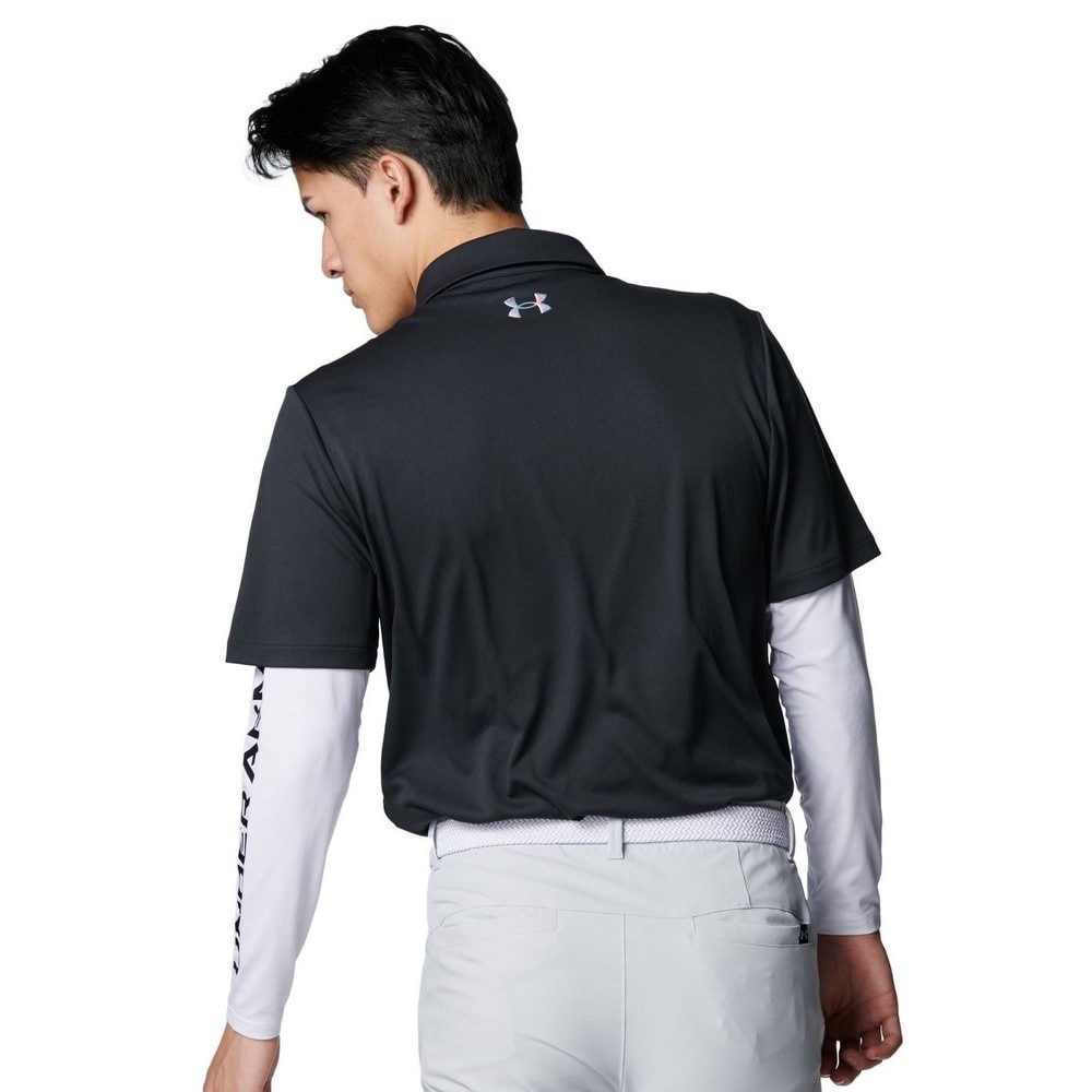 アンダーアーマー（UNDER ARMOUR）（メンズ）ゴルフウェア 速乾 ヒートギア フィッティド ノベルティ 長袖 クルーネックシャツ 6001245 100