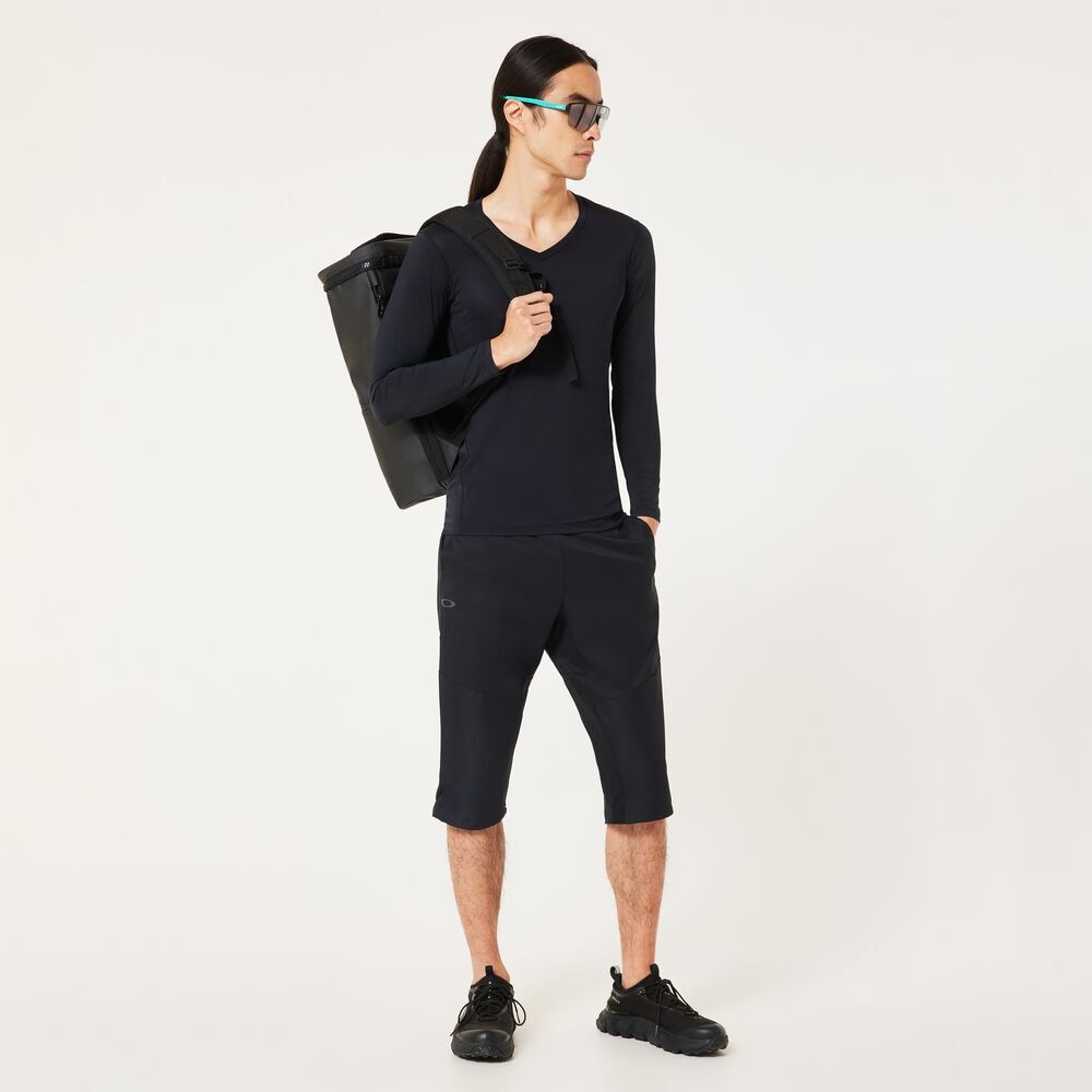 オークリー（OAKLEY）（メンズ）ゴルフウェア インナー 長袖 吸水速乾 接触冷感 ベースレイヤーVネックシャツ FOA407738-02E