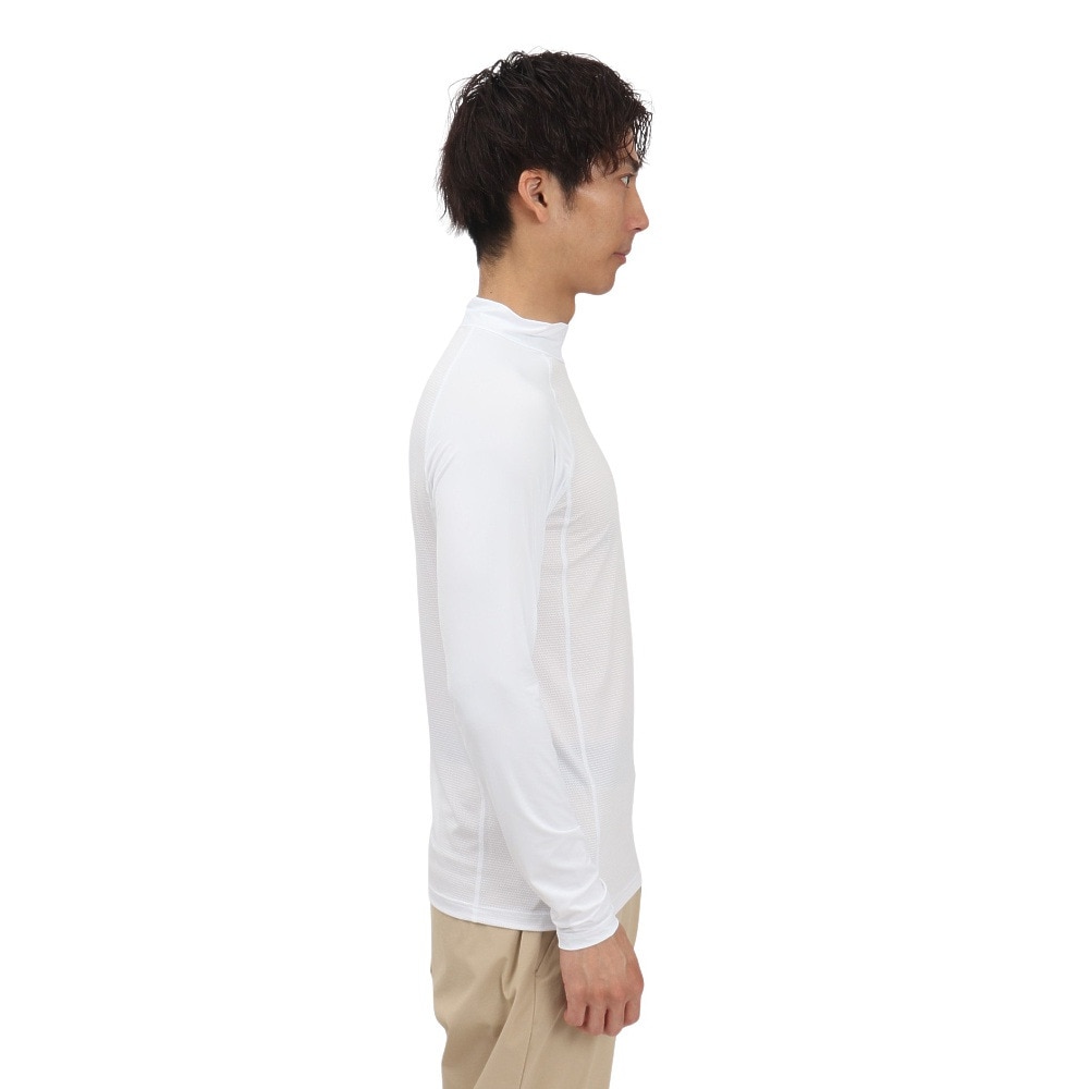 トミーアーマー（Tommy Armour）（メンズ）ゴルフウェア 接触冷感 インナー Cool Touch 長袖モックネックシャツ TAGC25S040001 WHT