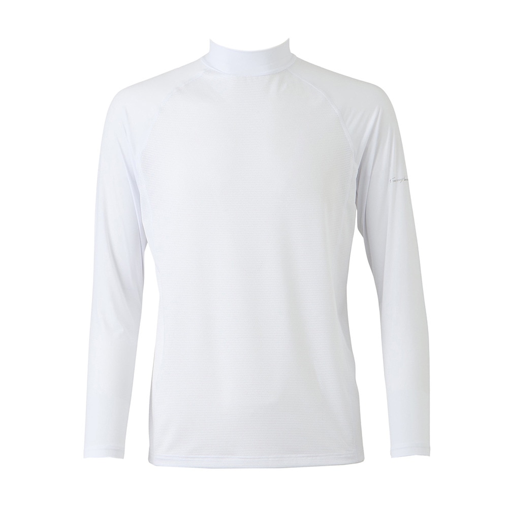 トミーアーマー（Tommy Armour）（メンズ）ゴルフウェア 接触冷感 インナー Cool Touch 長袖モックネックシャツ TAGC25S040001 WHT