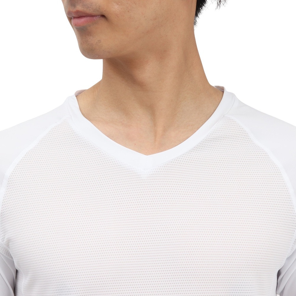トミーアーマー（Tommy Armour）（メンズ）ゴルフウェア 接触冷感 インナー Cool Touch 長袖Vネックシャツ TAGC25S040002 WHT