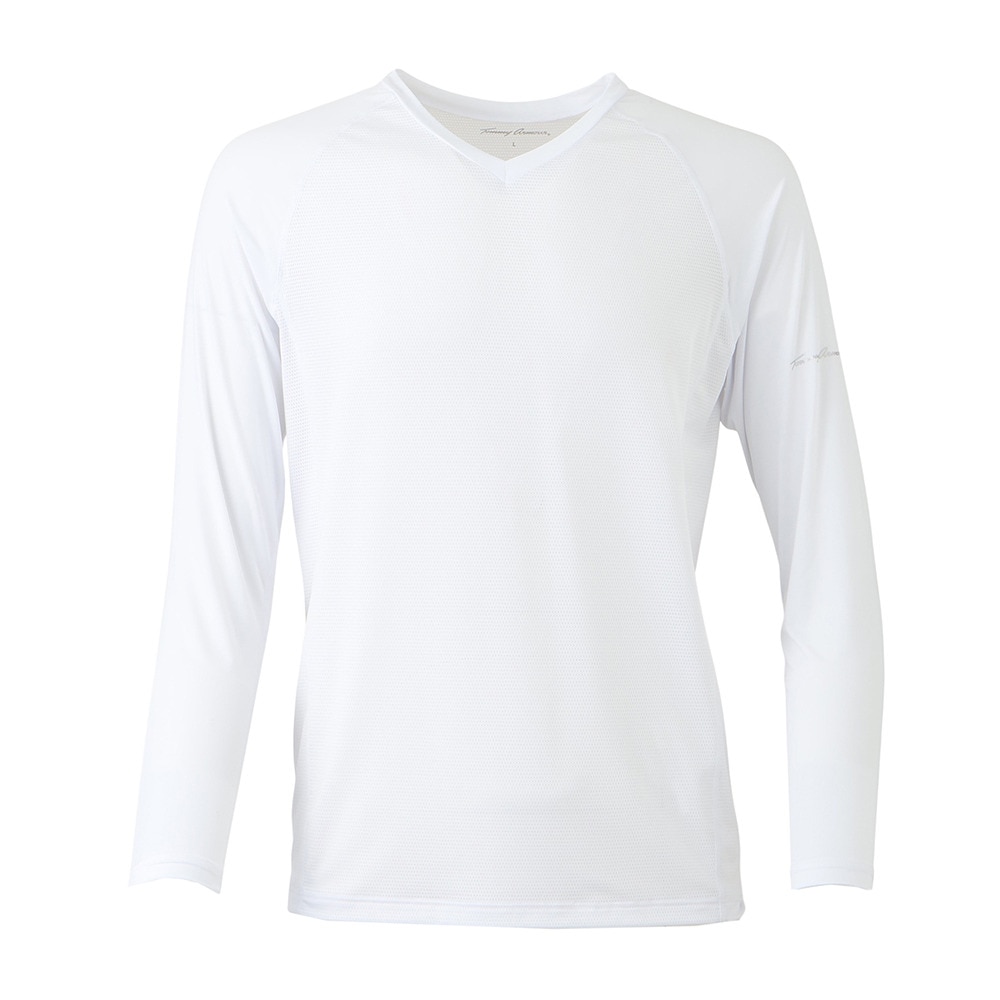 トミーアーマー（Tommy Armour）（メンズ）ゴルフウェア 接触冷感 インナー Cool Touch 長袖Vネックシャツ TAGC25S040002 WHT