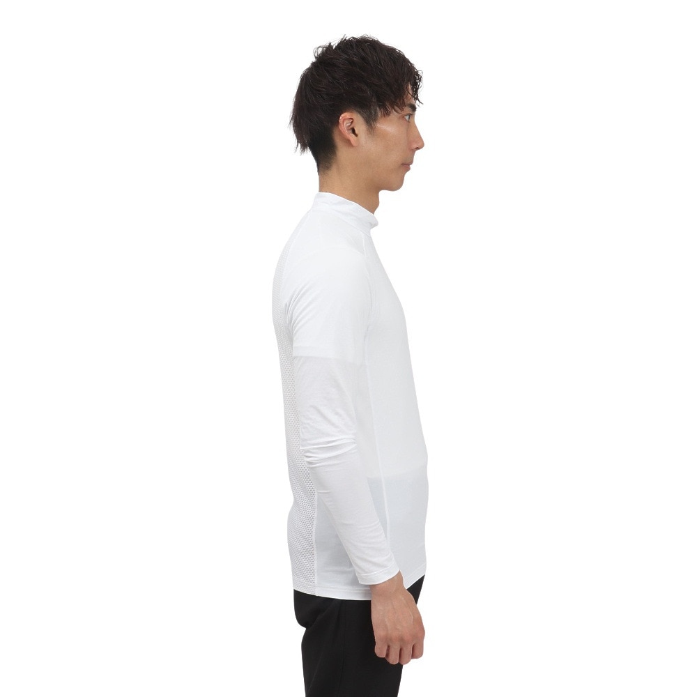トミーアーマー（Tommy Armour）（メンズ）ゴルフウェア 接触冷感 高通気 長袖 モックネックシャツ TAGC25S040005 WHT