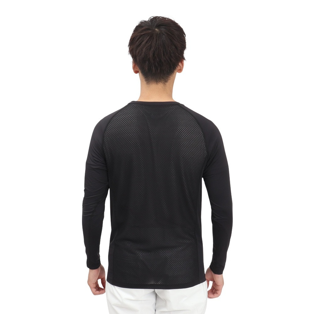 トミーアーマー（Tommy Armour）（メンズ）ゴルフウェア 接触冷感 高通気 長袖 Vネックシャツ TAGC25S040006 BLK
