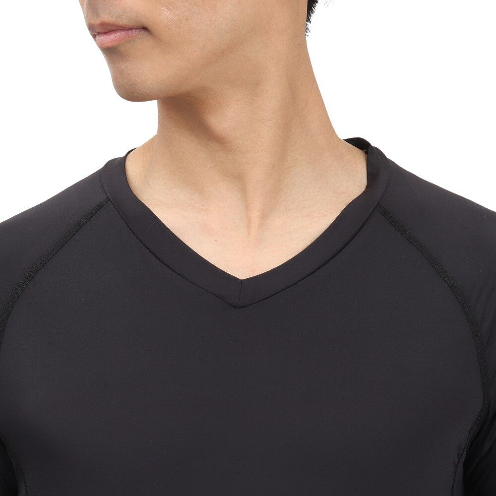 トミーアーマー（Tommy Armour）（メンズ）ゴルフウェア 接触冷感 高通気 長袖 Vネックシャツ TAGC25S040006 BLK