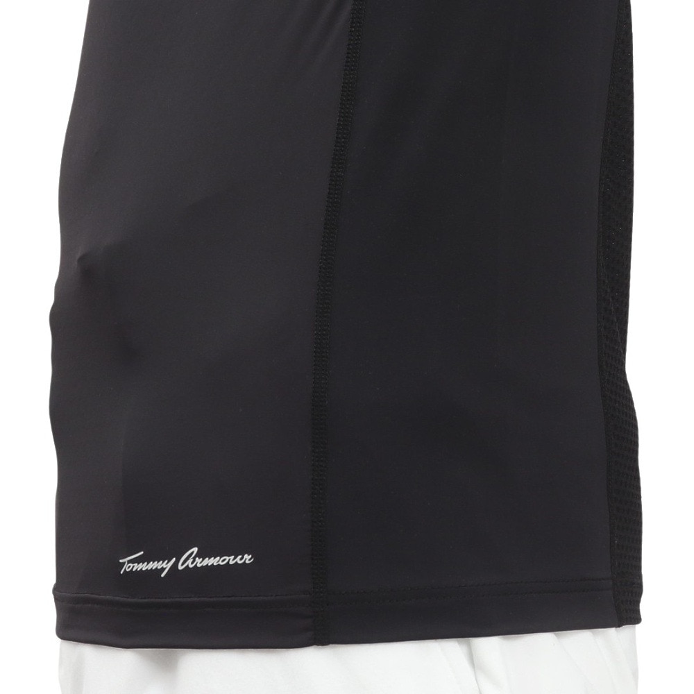 トミーアーマー（Tommy Armour）（メンズ）ゴルフウェア 接触冷感 高通気 長袖 Vネックシャツ TAGC25S040006 BLK