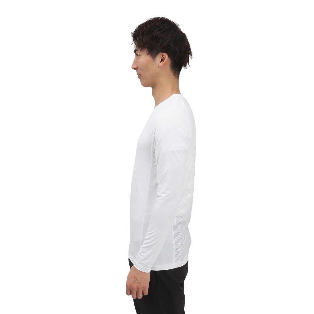 トミーアーマー（Tommy Armour）（メンズ）ゴルフウェア 接触冷感 高通気 長袖 Vネックシャツ TAGC25S040006 WHT