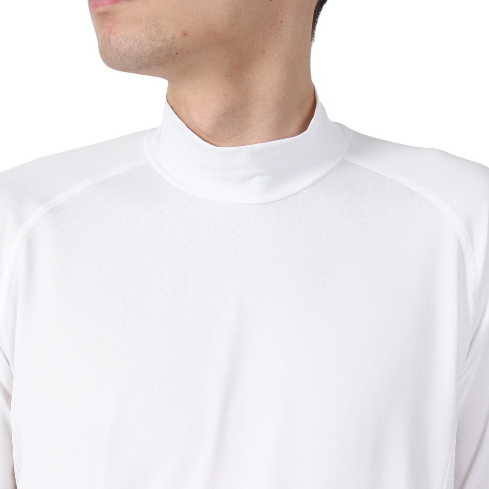 ルコックスポルティフ（lecoqsportif）（メンズ）ゴルフウェア 吸汗速乾 ストレッチフォーサー ハイネック 長袖 アンダーシャツ QGMXJM00WH00