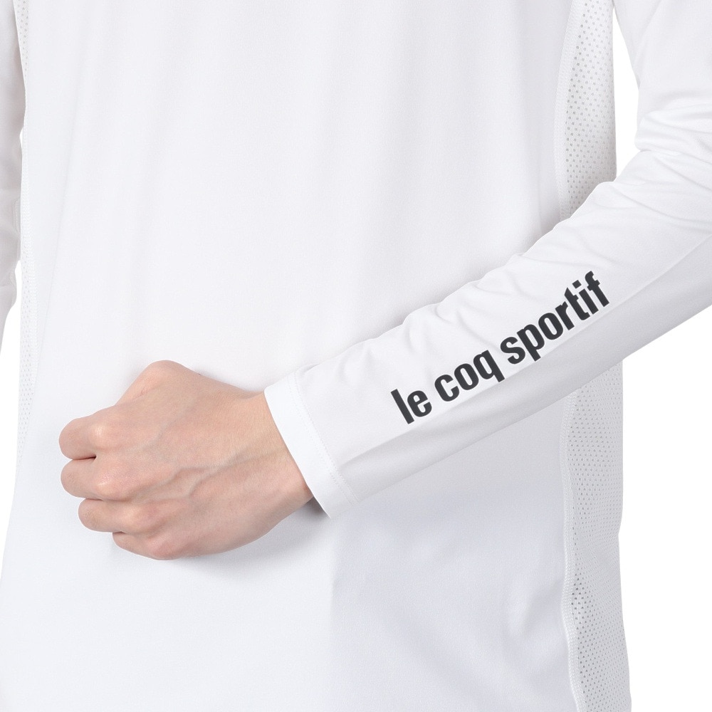 ルコックスポルティフ（lecoqsportif）（メンズ）ゴルフウェア 吸汗速乾 ストレッチフォーサー ハイネック 長袖 アンダーシャツ QGMXJM00WH00
